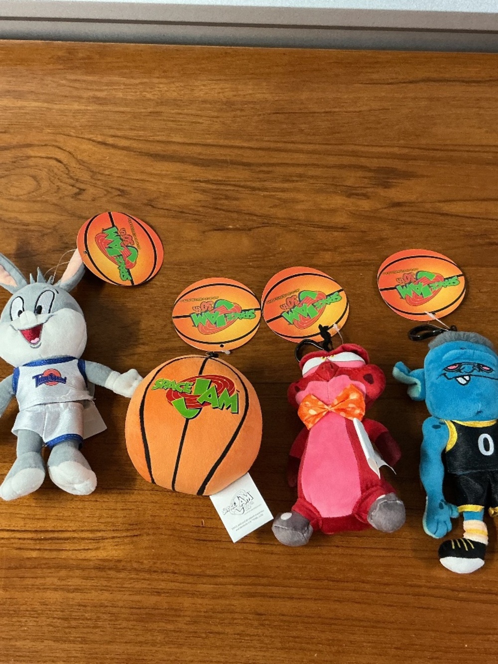 Space Jam 30th Anniversary Bugs Bunny Ball Monster Plush Lot of 4